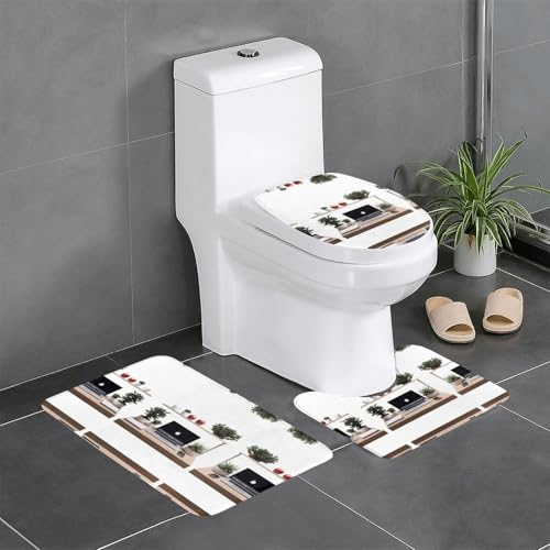 GGNKDL 3-teiliges Badezimmerteppich-Set mit warmem Bürobereich, rutschfest, leicht zu reinigen und zu pflegen, feuchtigkeitsblockierend und langlebig GGNKDL 3-teiliges Badezimmerteppich-Set mit warmem Bürobereich, rutschfest, leicht zu reinigen und zu pflegen, feuchtigkeitsblockierend und langlebig von GGNKDL