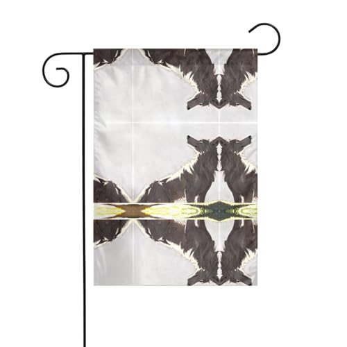 GGNKDL Gartenflagge Wolf auf dem Rasen, Dekoration für den Innenhof, geeignet für alle Jahreszeiten, 30,5 x 45,7 cm von GGNKDL