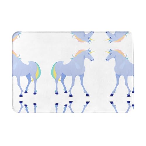 GGNKDL Rutschfeste Bodenmatte, Einhorn-Silhouette, Druck für Innen- und Außenbereich, geeignet für Schlafzimmer und Badezimmer, 40,6 x 61 cm GGNKDL Rutschfeste Bodenmatte, Einhorn-Silhouette, Druck für Innen- und Außenbereich, geeignet für Schlafzimmer und Badezimmer, 40,6 x 61 cm von GGNKDL