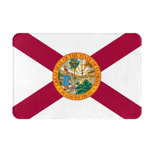 GGNKDL Rutschfeste Bodenmatte, Motiv: Flagge von Florida, für Innen- und Außenbereich, geeignet für Schlafzimmer und Badezimmer, 40,6 x 61 cm GGNKDL Rutschfeste Bodenmatte, Motiv: Flagge von Florida, für Innen- und Außenbereich, geeignet für Schlafzimmer und Badezimmer, 40,6 x 61 cm von GGNKDL