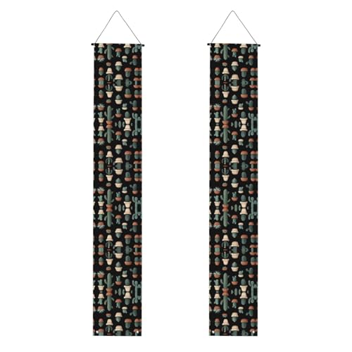 GGNKDL Topf-Kaktusdruck, Abschlussdekoration, Wandbehang, Banner, Türschild, geeignet für den Innen- und Außenbereich, 30,5 x 180 cm von GGNKDL