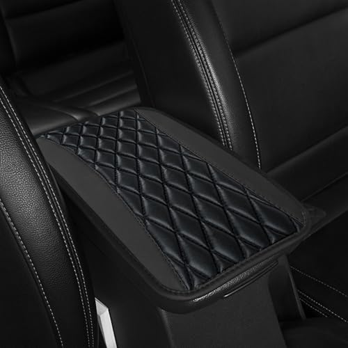 Armlehnen Polster Auto für Porsche Cayenne/Cayenne S/Cayenne Turbo E-Hybrid (seit 2023), Car Armrest Box Pad Leather wasserdichte Center Konsole Abdeckung Armlehne Box Matte,E Grey von GGOIN