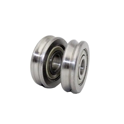 GGQROTTQ 4 Stück V 603 604 605 606 607 608 609 V-Nut-Federmaschinen-Linienrichtlager mit Nut(V608-2.5-1.2) von GGQROTTQ