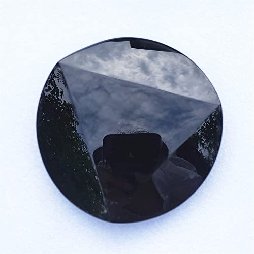 GGTAMCQT 115 mm Kristallscheibe, natürlicher schwarzer Obsidian, Kreisscheibe, runde Platte, Fengshui-Spiegel for Heim- und Bürodekoration, geeignet for Möbeldekoration LIUJUNQOYIN von GGTAMCQT
