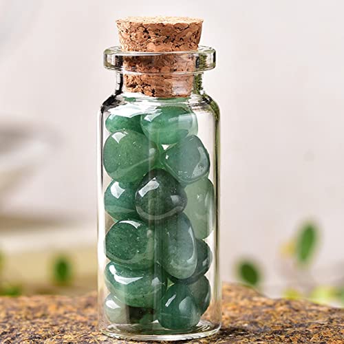 GGTAMCQT 1PC natürliche Kristallglas Wunschflasche Home natürliche polierte Steine ​​Glück Driften Flasche Geburtstagsgeschenke (Color : Urine, Size : 3.15 * 0.86in) von GGTAMCQT