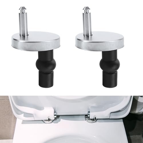 GGTTNRT 2 Stück Wc Sitz Befestigung, Toilettensitz Befestigung, Wc Sitz Befestigung Von Oben, Toilettendeckel Befestigung, Suitable for Most Toilets von GGTTNRT