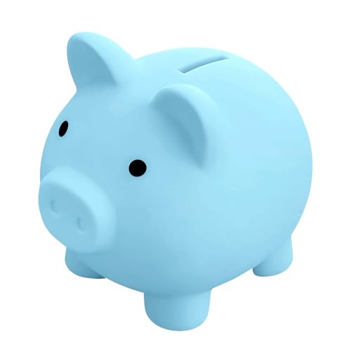 GGTTNRT Sparschwein Piggy Münze Sparschwein, Spardose Kinder, für Heimdekoration Geburtstagsgeschenke Weihnachten Halloween (Blau) von GGTTNRT