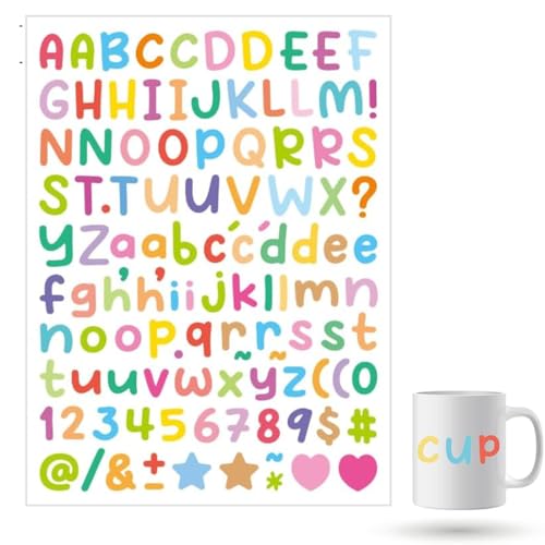 10 Bögen Buchstabenaufkleber Alphabetaufkleber, Alphabetnummernaufkleber Bunte Buchstaben- und Zahlenaufkleber Selbstklebende Buchstabenaufkleber für Postfach,Adressnummer,DIY Scrapbooking 10 Bögen Buchstabenaufkleber Alphabetaufkleber, Alphabetnummernaufkleber Bunte Buchstaben- und Zahlenaufkleber Selbstklebende Buchstabenaufkleber für Postfach,Adressnummer,DIY Scrapbooking von GGUFAY
