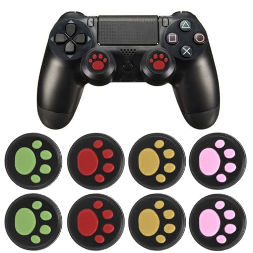 Joystick Abdeckung Joystick Kappen Switch Analog Stick Kappen Thumb Grip Caps Silikon Daumengriffkappen In Katzenpfoten für Controller von GGUFAY