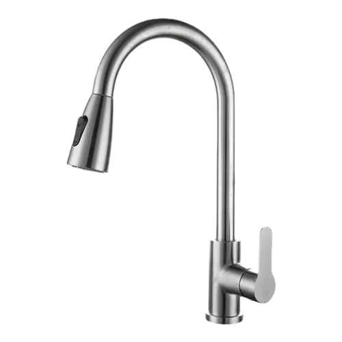 Feder gebürstet Nickel Küchenarmatur mit 360 -Grad -Drehspray -Sprühdüse Arbeitsplatte montiertem Mischhahn für Küchenspüle Heißer und kaltes Wasserhahn gebürstet Typ B Feder gebürstet Nickel Küchenarmatur mit 360 -Grad -Drehspray -Sprühdüse Arbeitsplatte montiertem Mischhahn für Küchenspüle Heißer und kaltes Wasserhahn gebürstet Typ B von GGYTMQL
