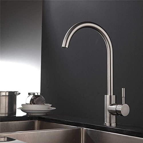GGYTMQL Armaturen, Edelstahl 304 Intelligente Touch Küchenarmatur Küchenspüle Wasserhahn Mischbatterie Einhandgriff Drehbar von GGYTMQL