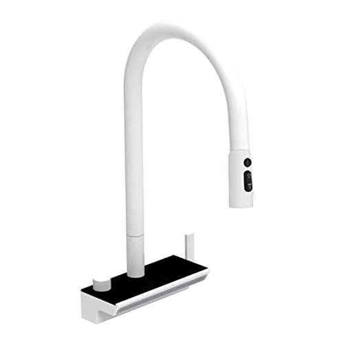 GGYTMQL Crirane Küchenarmatur mit drei Funktionen, Heiß- und Kaltwassergriff, montiert, Küchenarmatur (Black-01) von GGYTMQL