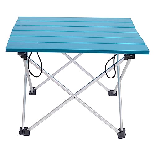 GGYTMQL Klappertisch Ultra-Licht-Tisch blau rosa grau Kleiner tragbarer Aluminiumklapptisch im Freien im Freien Wandercamping BBQ Travelling Desk Legierung (Farbe: Hellgrau) von GGYTMQL