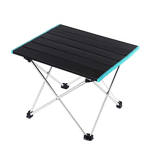 GGYTMQL Klappertisch im Außendacher Kochkochfaltbares Schreibtisch -Touristen -Picknick Kleiner Leichter Metallcamping -Klapptisch Tragbarer Klappcampingtisch (Farbe: Schwarz) von GGYTMQL