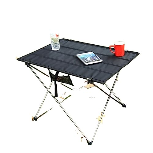 GGYTMQL Klappertisch ultraleichter Bea Aluminium-Wanderwanderung Klettern Kletterfischerei Picknickklapptische Outdoor-Reisebereich Faltbarer Tisch tragbarer Campingschalter (Farbe: S-RED) von GGYTMQL