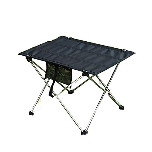GGYTMQL Klappertisch ultraleichter Bea Aluminium-Wanderwanderung Klettern Kletterfischerei Picknickklapptische Outdoor-Reisebereich Faltbarer Tisch tragbarer Campingschalter (Farbe: S-RED) von GGYTMQL