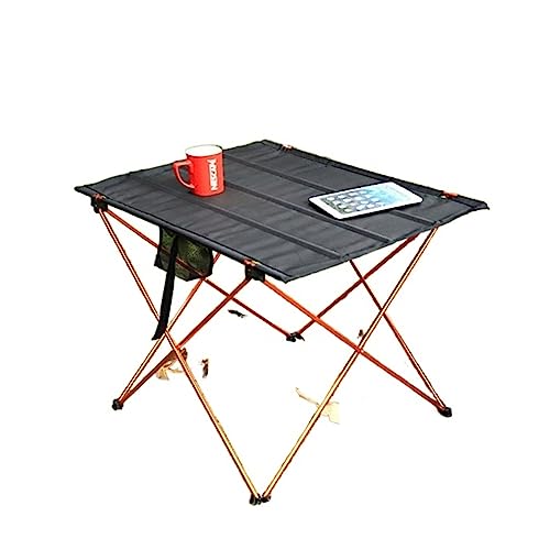 GGYTMQL Klappertisch ultraleichter Bea Aluminium-Wanderwanderung Klettern Kletterfischerei Picknickklapptische Outdoor-Reisebereich Faltbarer Tisch tragbarer Campingschalter (Farbe: S-RED) von GGYTMQL