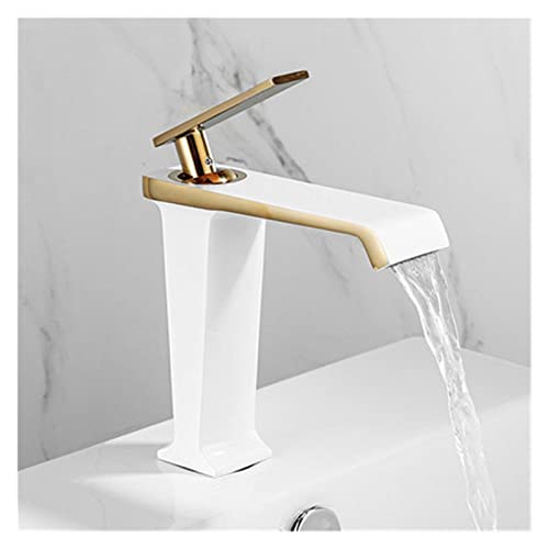GGYTMQL Messing Drei-Funktion Einfacher Griff Heißer und kalter Wasserhahn Arbeitsplatte montiert Küchenarmatur Puller-Mixer Wasserhahn (Black-01) von GGYTMQL