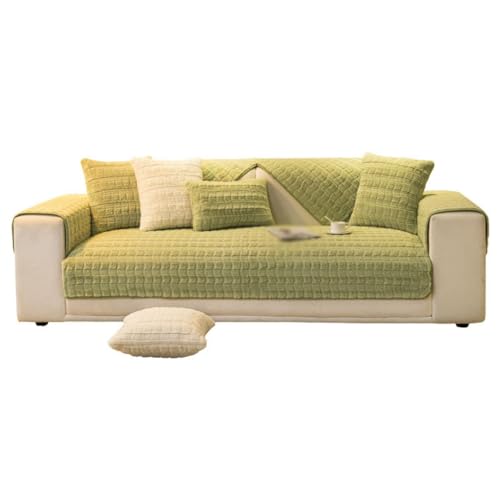 GGYTMQL Plüschsofa Kissen Winterverdickung Anti-Rutsch-Sitzen-Kissen-Subleder-Sofa Deckentuchtuch (70 * 70 cm) von GGYTMQL
