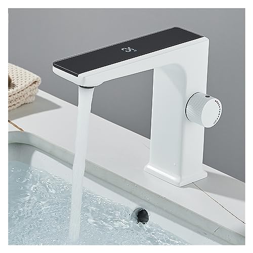 GGYTMQL Schwarz Becken Armaturen Bad Becken Mischer Wasserhahn Bad Schiff Waschbecken Wasser Mixer Taps Heißer und Kalter Wasser Mixer Wasserhahn Roségold (Roségold) von GGYTMQL