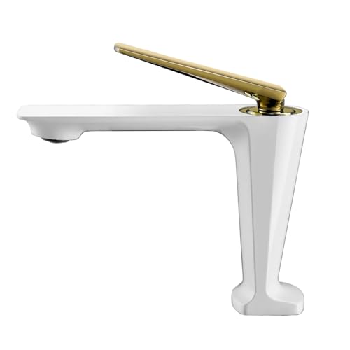 GGYTMQL Schwarz Becken Armaturen Bad Becken Mischer Wasserhahn Bad Schiff Waschbecken Wasser Mixer Taps Heißer und Kalter Wasser Mixer Wasserhahn Roségold (Roségold) von GGYTMQL