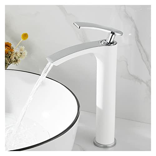 GGYTMQL Schwarz Becken Armaturen Bad Becken Mischer Wasserhahn Bad Schiff Waschbecken Wasser Mixer Taps Heißer und Kalter Wasser Mixer Wasserhahn Roségold (Roségold) von GGYTMQL