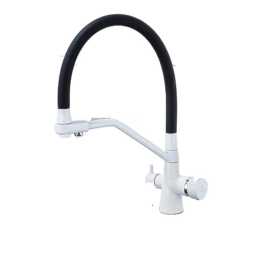 GGYTMQL Schwarz Becken Armaturen Bad Becken Mischer Wasserhahn Bad Schiff Waschbecken Wasser Mixer Taps Heißer und Kalter Wasser Mixer Wasserhahn Roségold (Roségold) von GGYTMQL