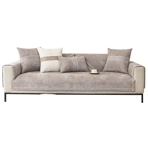 GGYTMQL Sofa Kissen Vier Jahreszeiten Universal Chenille Anti-Schlupf-Kissen-Leder-Sofa-Deckungs-Tuchschal (90 * 120) von GGYTMQL