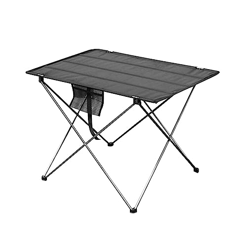 GGYTMQL Tische und Airs tragbare Faltbare Tischcamping im Freien Pelzbetttische Picknick 6061 Ultra -Lichtklappschreibtisch einstellbar (Oranje) von GGYTMQL