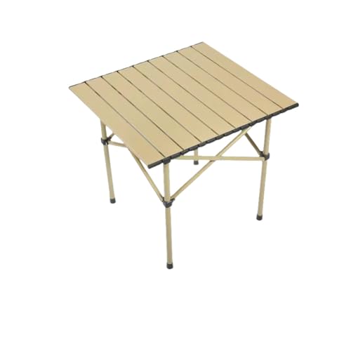GGYTMQL Tragbare Tische und Luftklapptisch im Freien im Freien tragbare Camping -Picknick -Set, beige klein von GGYTMQL