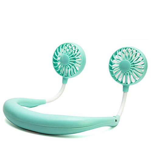GGYTMQL Tragbarer Mini-Ventilator, hängender Hals, Mini-Ventilator, tragbarer USB-Ventilator, klein, leiser Ventilator, kreatives Geschenk von GGYTMQL