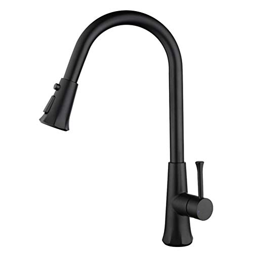 Küche Zapfhähne mit Auszugsspraykopf, Küchenspüle Tap Messing Waschbecken Heißer und kaltes Wasserhahn spritzsicher 360 ° Schwenk 2 Sprühmodi Küchenmixer Tap-Chrom Küche Zapfhähne mit Auszugsspraykopf, Küchenspüle Tap Messing Waschbecken Heißer und kaltes Wasserhahn spritzsicher 360 ° Schwenk 2 Sprühmodi Küchenmixer Tap-Chrom von GGYTMQL