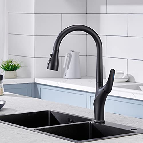 Wasserhähne, Küchenspüle Haken mit Pull -Spray -Messing 360 ° Rotation Heiße und kaltes Wasser Multifunktion Küchenmischer Tipp/Weiß von GGYTMQL