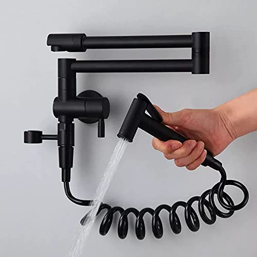 Wasserhähne, Wasserküchenspüle Wasserhahn faltbarer Küchenmischer Tap Messing Einer kaltem Wandmontage rotierender Bidet Tap Mopp Pool Wasserhahn von GGYTMQL