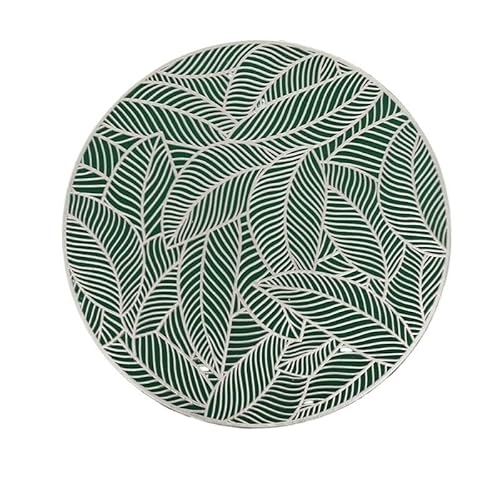 Tischsets Hitzebeständige Tischmatten Runde Essmatte, hohle Essmatte, Verbrühungsschutz, hitzebeständige Matte (Farbe: B) von GGYYQQ