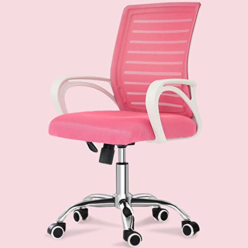 Bürostuhl, ergonomischer Netz-Schreibtischstuhl mit hoher Rückenlehne, hochdichtes Schwammkissen, geräuschlose Räder, Höhenneigungsverstellung. Ergonomisch verstellbare Sitzhöhe und Rückenlehne – von GGZONE