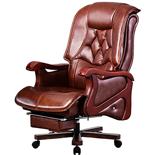 Chefsessel mit hoher Rückenlehne, ergonomischer Bürostuhl, ergonomischer Computer-Schreibtischstuhl, 360-Dreh-Arbeitsstuhl, hohe Rückenlehne, ergonomisch für Lendenwirbelstütze, drehbar, gebundenes von GGZONE