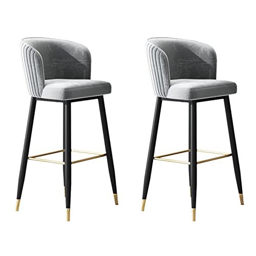 GGZONE Barhocker, Esszimmerstuhl, Samt-Barhocker, 2er-Set mit Rückenlehne, Fußstütze, gepolsterte Küchen-Frühstücksbarstühle für Frühstücksbar, Küche und Heim-Barhocker Beautiful Scenery GGZONE Barhocker, Esszimmerstuhl, Samt-Barhocker, 2er-Set mit Rückenlehne, Fußstütze, gepolsterte Küchen-Frühstücksbarstühle für Frühstücksbar, Küche und Heim-Barhocker Beautiful Scenery von GGZONE