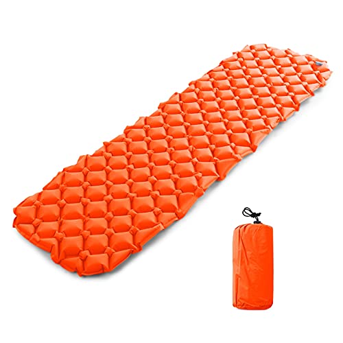 GGZONE Campingmatte im Freien mit Kissen, ultraleichte tragbare 2-Personen-Matratze, aufblasbare Matte, Doppel-Isomatte (Farbe: C ohne Kissen) (C ohne Kissen) Beautiful Scenery von GGZONE