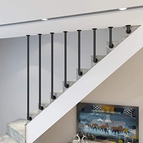 GGZONE Handlauf-Treppe für Innen-/Außen-Handlauf für Treppen, Metall-Haltegriff, Übergangs-Handlauf, Streikposten für Stufe, Haltegriff, Treppengeländer, Lange Pfosten, Handläufe, Sicherheitstreppe, von GGZONE