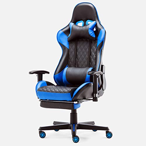 GGZONE Video-Gaming-Stuhl, Racing-Liegestuhl, Racing-PC-Computer-Bürostuhl mit hoher Rückenlehne, ergonomischer Chef-Computerstuhl aus PU-Leder, Lordosenstütze Beautiful Scenery GGZONE Video-Gaming-Stuhl, Racing-Liegestuhl, Racing-PC-Computer-Bürostuhl mit hoher Rückenlehne, ergonomischer Chef-Computerstuhl aus PU-Leder, Lordosenstütze Beautiful Scenery von GGZONE