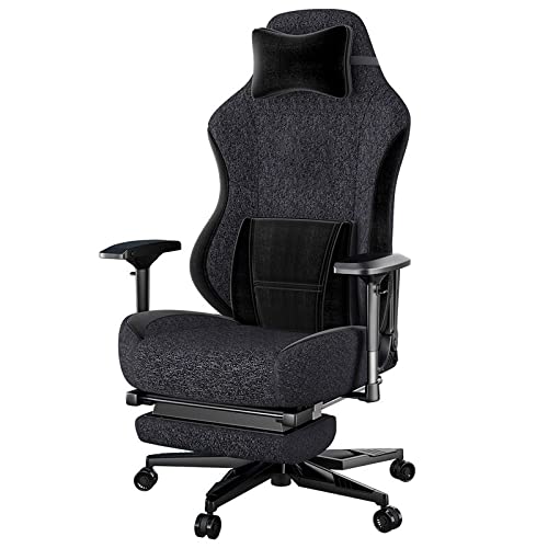 Gaming-Stuhl, ergonomischer Bürostuhl im Racing-Stil, hohe Rückenlehne, E-Sport-Drehstuhl mit Kopfstütze und Lordosenstütze, robuster, ergonomischer Computer-Büroschreibtischstuhl beautiful scenery von GGZONE
