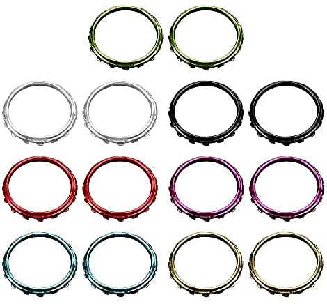 GGZone 2 Stück verchromte Akzentringe für PS5-Controller-Zubehör (grün). von GGZone