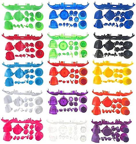 Komplettes Set Taste D-pad RT LT Trigger RB LB Bumper ABXY Guide Ein-/Ausschalter Tasten für Xbox Series X S Controller (weiß) von GGZone