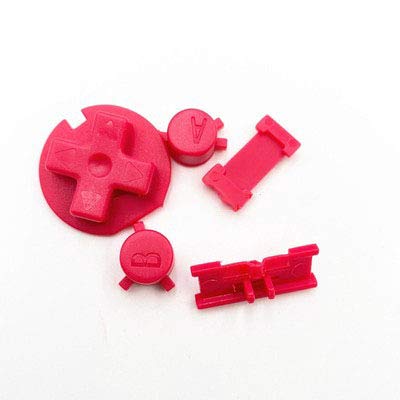 Kunststoff-Ein-/Aus-Tasten, Tastenfeld für Gameboy Color GBC Taste A B Steuertaste D Pads (rot) von GGZone