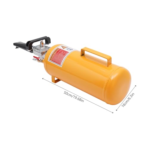8L Reifen Reifenfüller 16x50cm Reifen Booster 1Mpa Maximaler Druck Reifenbooster Luft-Reifenaufblasgerät Reifenwulstsetzgerät (Gelb) von GGbaony