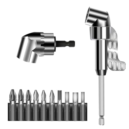 GGesii 105° Winkelschrauber Vorsatz Adapter, Screw Hub with Multi-function Bend Screwdriver Bit, 1/4-Zoll Sechskantschaft, für Bohren von Löchern in engen Räumen GGesii 105° Winkelschrauber Vorsatz Adapter, Screw Hub with Multi-function Bend Screwdriver Bit, 1/4-Zoll Sechskantschaft, für Bohren von Löchern in engen Räumen von GGesii