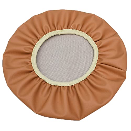 GGoty Set mit 1/2 Stück Kunstleder-Bezügen, Barhocker-Sitzkissenbezug, wasserdichter Hocker-Schonbezug für Club, Café, Restaurant (1 Stück, 30 cm, Khaki) von GGoty