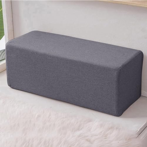 GGoty Sofa-Armlehnenkissen, weiches Armlehnenkissen, Sofa-Arm-Kopfteile, Stützkissen, waschbares Nackenstützkissen, Bettlückenfüller (20 x 20 x 50 cm, Dunkelgrau) von GGoty