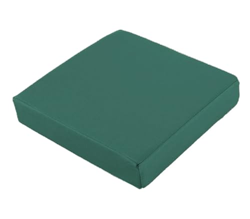 Gartenkissen, 40/45/50 cm dick, Stuhlkissen, für drinnen und draußen, wasserdichtes Stuhlkissen, Sitzkissen für Garten/Zuhause/Schaukel, Essen/Terrasse, 45 x 45 x 10 cm, Grün Gartenkissen, 40/45/50 cm dick, Stuhlkissen, für drinnen und draußen, wasserdichtes Stuhlkissen, Sitzkissen für Garten/Zuhause/Schaukel, Essen/Terrasse, 45 x 45 x 10 cm, Grün von GGoty